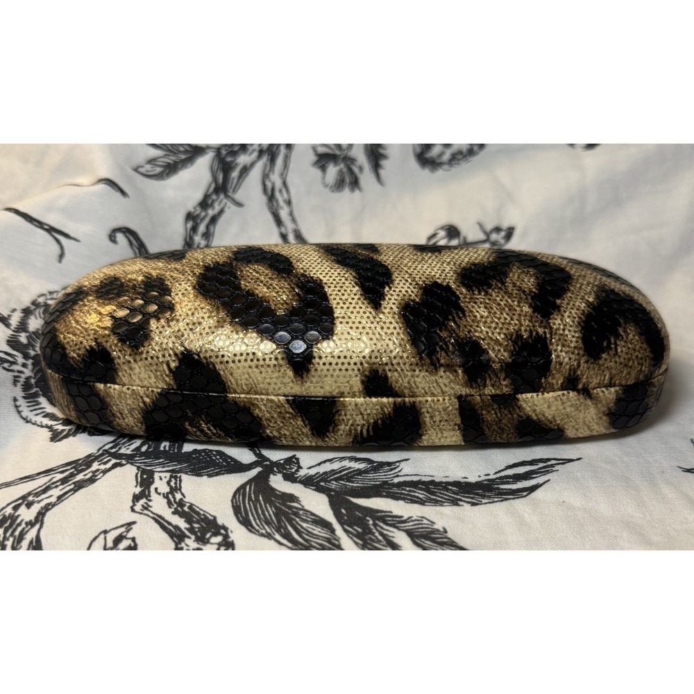 Sofia Vergara by Foster Grant Leopard Print Hard Glasses Case NEW - Picture 2 of 7